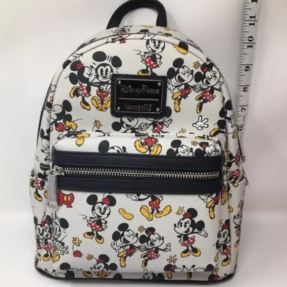 Loungefly Handbags - LOUNGEFLY Disney Parks Mickey And Minnie Kissing Mini Backpack -NWOT